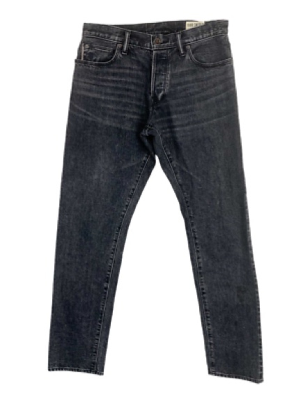 Todd Snyder Slim Skinny Black Washed Men's Jeans Selvedge Stretch 31/30